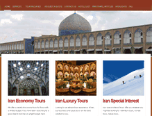 Tablet Screenshot of irantravelservice.com